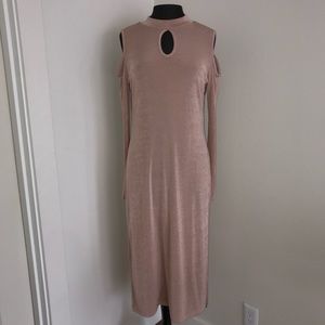 Glamorous Cold Shoulder Dress With Key Hole